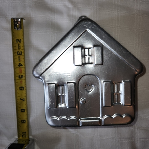 Vintage 1982 Square Holiday Cottage House Cake Pan Retired Wilton - Picture 4 of 6